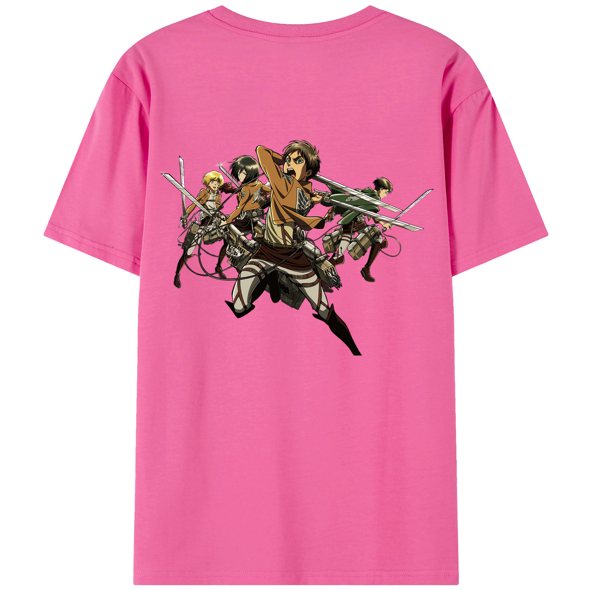 （画像用） 進撃の巨人 エレン･イェーガー Attack on Titan Eren Jäger レディース半袖Tシャツ(バックプリント)